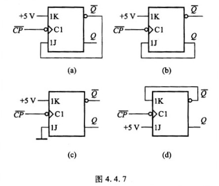图4．4．7所示电路中，能完成逻辑功能的电路有()。