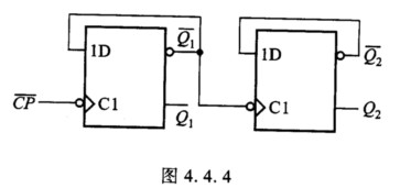 在图4．4．4所示电路中，设两触发器的初态均为0，经过3个脉冲作用后，Q1Q2的状态为_______