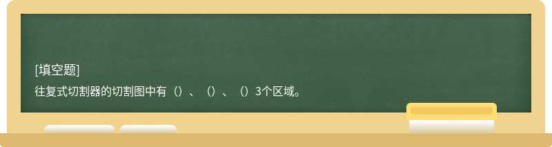 往复式切割器的切割图中有（）、（）、（）3个区域。