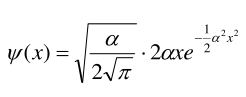 求一维谐振子处在第一激发态时几率最大的位置（提示：第一激发态波函数为：）