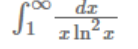 下列无穷限积分中，发散的是（）。