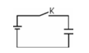 两块大小、形状完全相同的金属平板平行放置，构成一平行板电容器，与它相连接的电路如图所示，接通开关K，