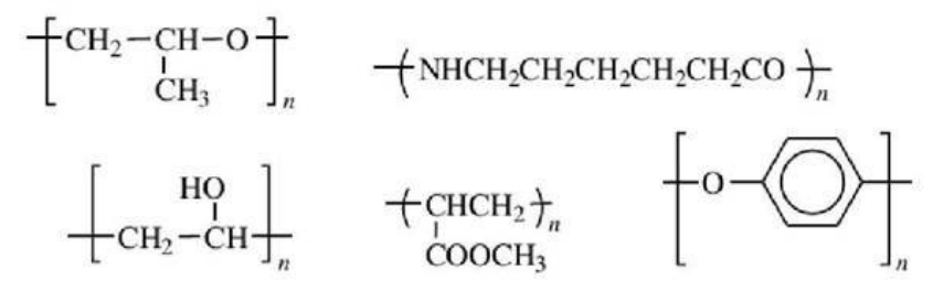 写出下列聚合物的名称、单体和合成反应式。