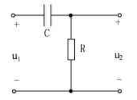 有一RC电路如题32图所示，R=2kΩ，C=0.1μF，输入端接正弦信号，U1=1V，f=500Hz