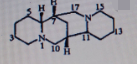 此生物碱结构属于：（）。