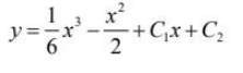 微分方程y"=x+1的通解为（）。