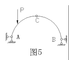 作图所示结构各部分及整体的受力图，结构自重不计。