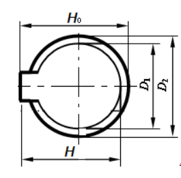 如右图所示键槽孔加工过程如下：1）拉内孔至；2）插键槽，保证尺寸H；3）热处理；4）磨内孔至，同时保
