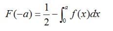 设随机变量x的密度函数为f(x)，且f(-x)=f(x)，F(x)是x的分布函数，则对任意实数a成立