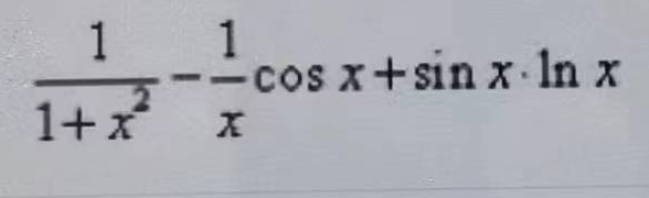 设y=tanx-lnx·cosx，则y'=（）。