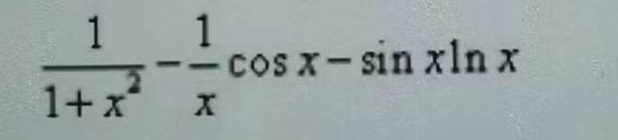 设y=tanx-lnx·cosx，则y'=（）。