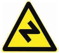 这个标志的含义是警告前方道路易滑，注意慢行。（）