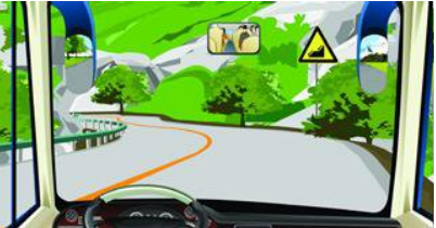 驾驶机动车遇到这种道路，可充分利用空挡滑行。()