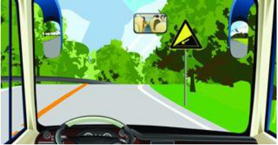 驾驶机动车遇到这种道路要提前减速减挡，利用发动机制动控制速度。()