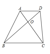 如图所示，在梯形ABCD中，AD平行BC，AD:BC=1:2， 若△ABO的面积是2，则梯形ABCD