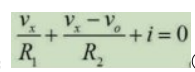 如图为理想运算放大器构成的同相放大电路，下列说法正确的有()。①对于x结点的KCL方程为：②根据虚短