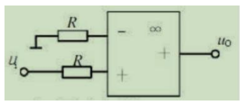 电路如图所示，输入电压，则输出电压uo为()。