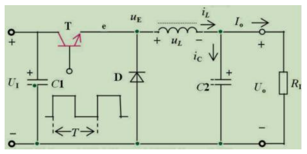 图为串联(降压型)开关电路原理图，如果电容C2开路，则对电路的影响主要是()。