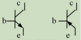 下图是三极管的符号，对其说明正确的是（）。