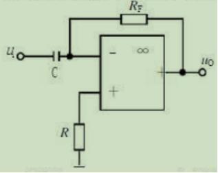 电路如图所示，若C=2μF，输出电压uo=4V,则电阻RF的值为（）。