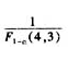 设随机变量X服从F(3，4)分布，对给定的α(0F(3，4))=α;若P(X≤x)=1-α，则x等于