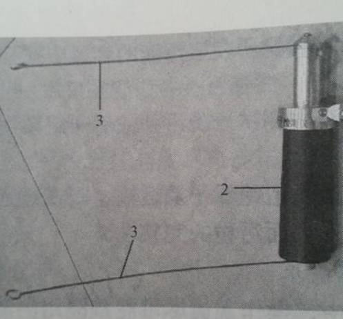 下图是语音式分布电压检测仪器，如图所示，2所指的物件名称是（）。