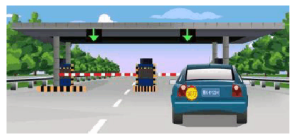 驾驶图中这辆机动车能否进入高速公路行驶()。