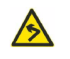 图中这个标志提示前方道路是向右急转弯。()