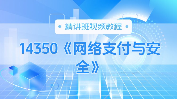 14350《网络支付与安全》精讲班视频教程