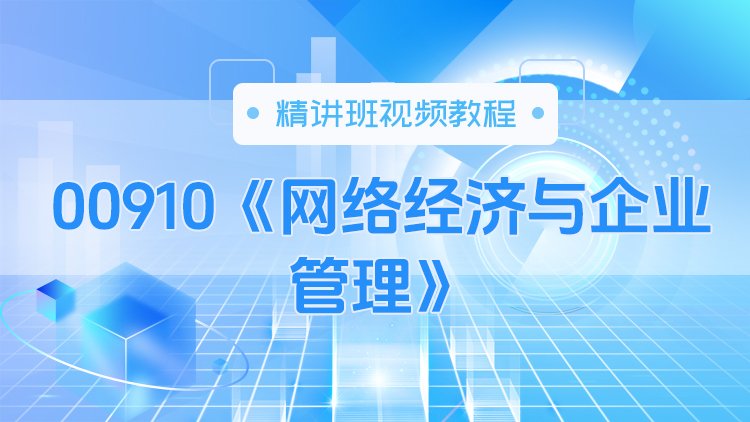 00910《网络经济与企业管理》精讲班视频教程