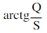 已知一节点向负荷供电，无功功率为Q，视在功率为S，则功率因数角φ为()。