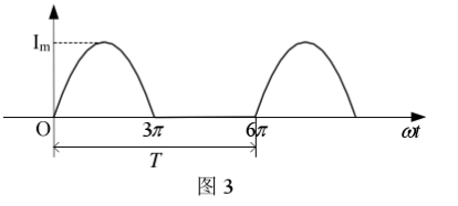 图3电流波形的平均值和有效值分别为()。