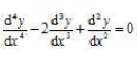下图方程是四阶微分方程。（)下图方程是四阶微分方程。()A.错误B.正确