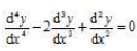 下图的方程式是四阶微分方程。（)下图的方程式是四阶微分方程。()A.错误B.正确