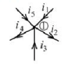 在下列6个表达式中，()是对电路中对节点的错误数学模型。