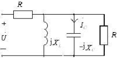 图示正弦交流电路中，已知：U=100∠0°V，XL=XC=R=10Ω，图中Ic为（)。图示正弦交流电