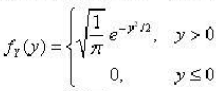 设随机变量X~N（0，1)，则Y=|X|的密度函数为（)。
