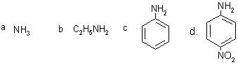 下列化合物碱性由大到小的顺序为()。